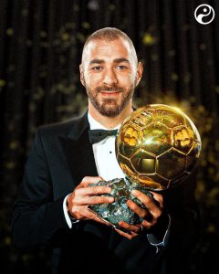 Karim Benzema wins Ballon D’Or, Sadio Mane close behind