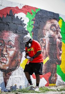 [PHOTOS] Ghana honors Mohammed Kudus With Grafiti Paintings