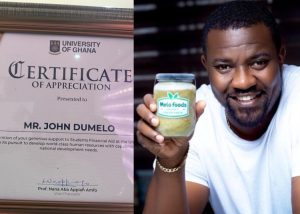 John Dumelo Honored By University of Ghana For His Immense Support For Poor Students